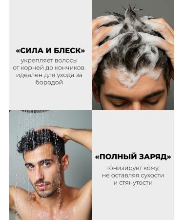 ROSLIN Set of shampoo and shower gel 2x1000ml - Buy Online on GoSupps.com