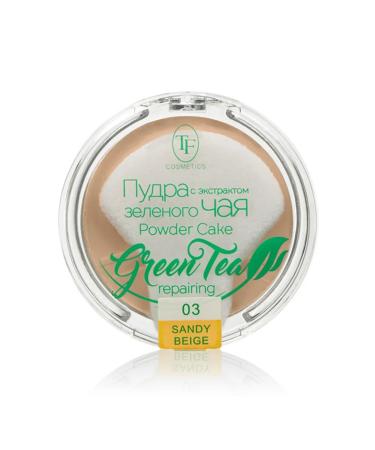 Triumph Compact powder Green Tea Tone 03 Sand beige