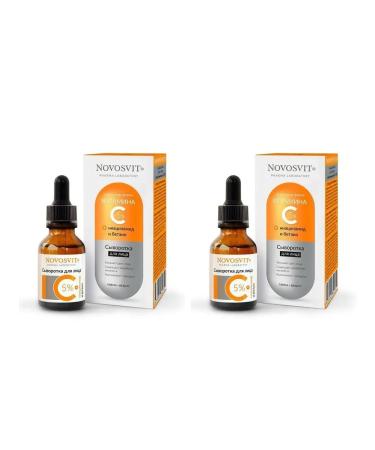 Novosvit Facial serum with vitamin C 5% 25ml 2 pcs