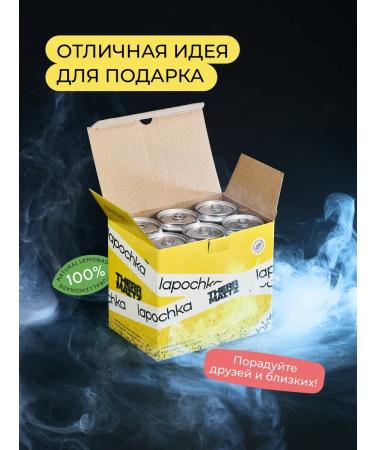 Lapochka Drinks Natural lemonade without sugar Lapochka X Therr Maitz 6 pcs - Buy Online on GoSupps.com