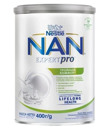 NAN triple comfort mixture dry D children from birth 400.0 3 pcs - Buy Online on GoSupps.com