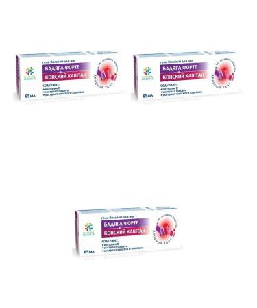 NATURA MEDICA Gel-Balm Badyag Forte Kashtan 85ml 3 pcs