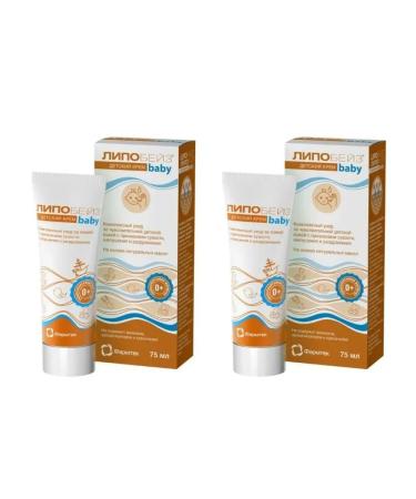 Lipobase Baby cream children's d bodies 75ml 2 pcs