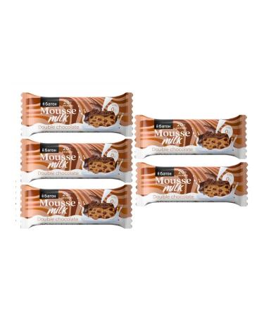 Yobaton Dessert protein mousse double chocolate without sugar 5 pcs - Buy Online on GoSupps.com