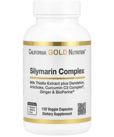 California Gold Nutrition California Gold Silimarin complex 300 mg 120 capsules