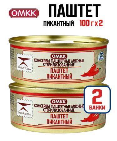 OMCC Canned food - piquant paste 100 g - 2 pcs