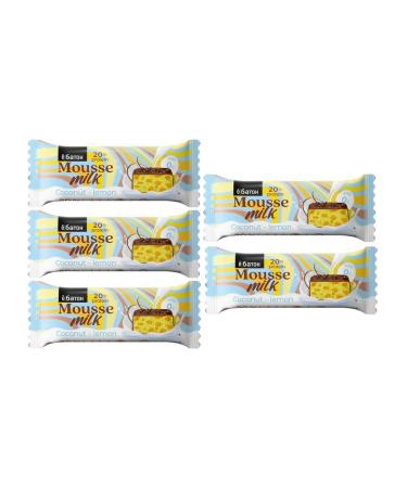 Yobaton Dessert Protein mousse coconut lemon without sugar 5 pcs - Buy Online on GoSupps.com
