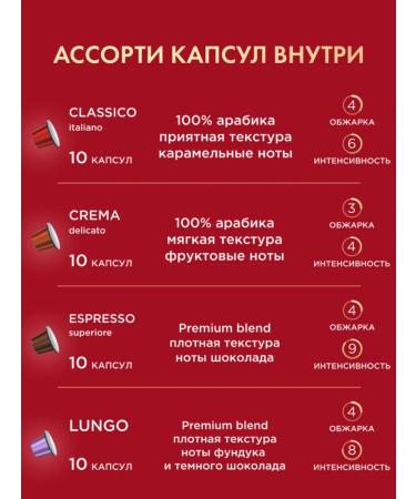 Nespresso Coffee in Coffesso capsules 160 pcs 8 tastes - Buy Online on GoSupps.com