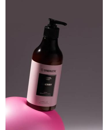 SYNERGETIC Hand for hand and body "Cherry" 380 ml - Buy Online on GoSupps.com