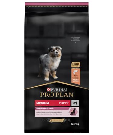 PRO PLAN Middle puppies Medium Puppy Sensitive Skin salmon 12kg - Buy Online on GoSupps.com