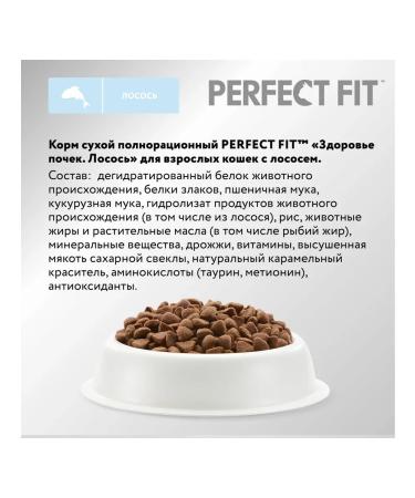 PERFECT FIT Dry food for cats with salmon 650g - Buy Online on GoSupps.com