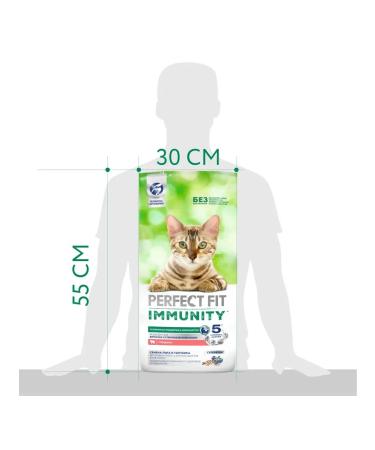 PERFECT FIT Dry Immunity food for cats with beef 5.5kg - Buy Online on GoSupps.com
