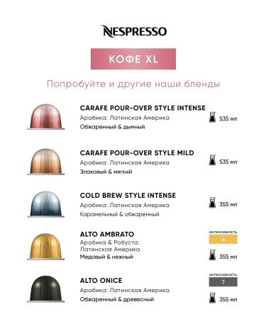 Nespresso Double Espresso Chiaro Decaf coffee in capsules - Buy Online on GoSupps.com