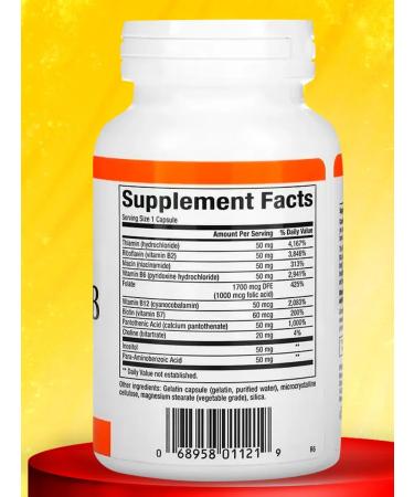 Natural Factors Vitamins B for energy nerves immunity 90 cap - Buy Online on GoSupps.com
