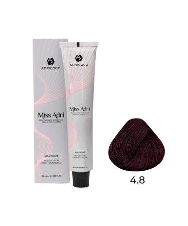 ADRICOCO Hair color cream (4.8 brown chocolate)