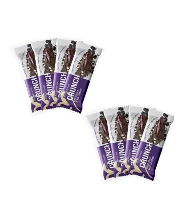 BootyBar Crunch Protein Bar 8 Pieces 60g Chocolate and Blackcurrant