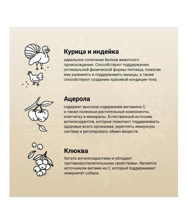 CRAFTIA NATURA dry food for adult dogs of miniature breeds made from chicken and turkey 640 g - Buy Online on GoSupps.com