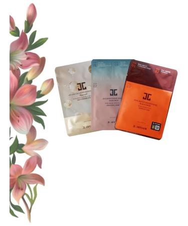 ALINA KOREA Fabric masks for moisturizing and radiance of the skin 3 pcs