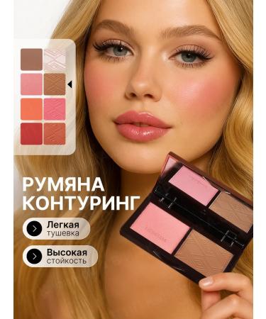 Blond -bronzer for the face of two -color