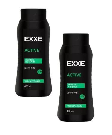 Exxe MEN Active shampoo tonic 400 ml 2 pcs