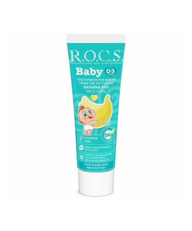 ROCS Toothpaste "banana mix" - Buy Online on GoSupps.com