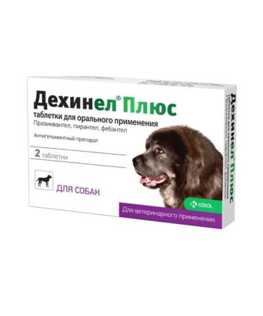 KRKA Dechinel plus tablets for large dogs 2 pcs