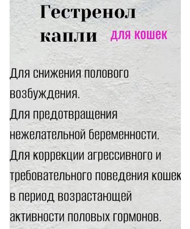 Good Dog&Cat Gestrenol for cats 1.5 ml - Buy Online on GoSupps.com