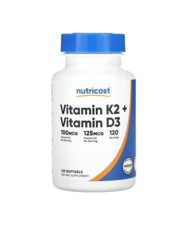 Nutricost Vitamin K2+D3 120 soft tablets