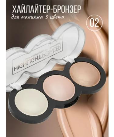 Palette of dry haylaiters for the face shade 01