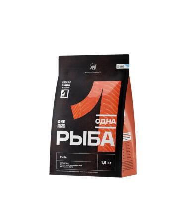One Meat Dry food for adult cats with fish 1.5 kg