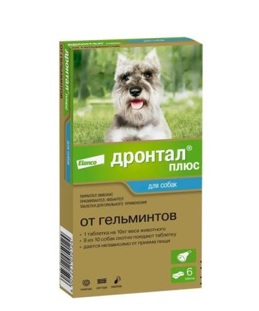 Elanco Drontal Plus a flavored tablet for helminths and protozoa  - Buy Online on GoSupps.com