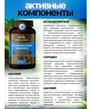 I AM HEALTHY Bronchopulmonary complex in tablets clean lungs - Buy Online on GoSupps.com