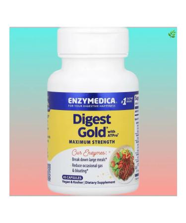 enzymedica A mixture of Digest Gold with ATPRO 45 capsules