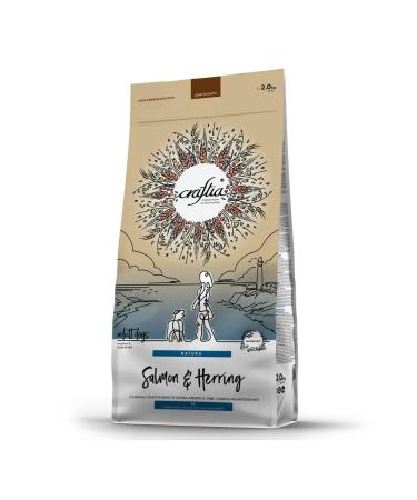 CRAFTIA NATURA dry food for adult dogs of medium and large breeds made from salmon and herring 2 kg - Buy Online on GoSupps.com