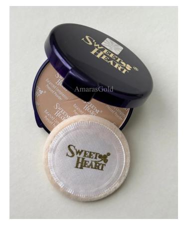 SWEET HEART Facial powder compact with a mirror tone rose - Buy Online on GoSupps.com