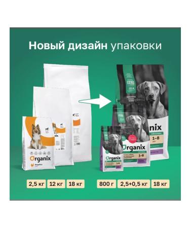 Organix Adult dog food with turkey fruits and vegetables 0.8 kg - Buy Online on GoSupps.com