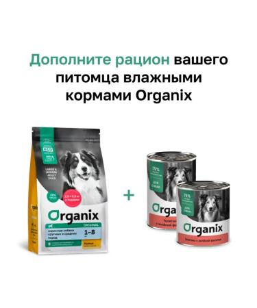 Organix Adult dog food with chicken fruits and vegetables 0.8 kg - Buy Online on GoSupps.com