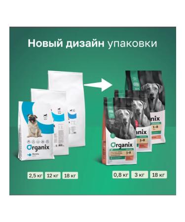 Organix Dry food for dogs with salmon fruits and vegetables 0.8 kg - Buy Online on GoSupps.com