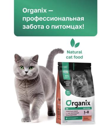 Organix Dry food for cats with salmon fruits and vegetables 1.5 kg - Buy Online on GoSupps.com