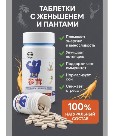 NAZKA21 Ginseng tablets and panties for energy and immunity - Buy Online on GoSupps.com