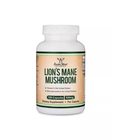 Double Wood Supplements Ezhovik creped 500 mg 120 capsules - Buy Online on GoSupps.com