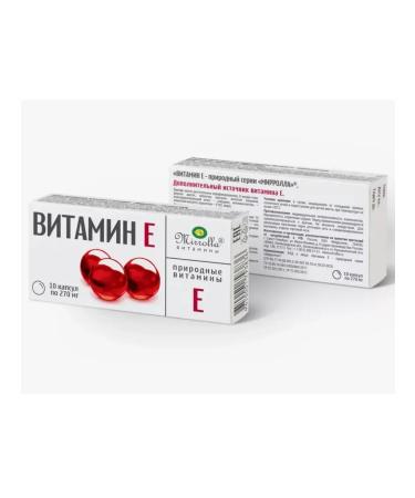 MIRROLLA Vitamin E alpha-tocopherol acetate 10 caps 10 - Buy Online on GoSupps.com