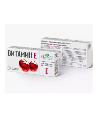 MIRROLLA Vitamin E alpha-tocopherol acetate 10 caps 20 - Buy Online on GoSupps.com