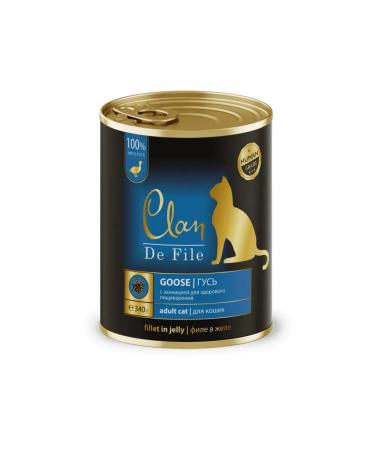 CLAN DE FILE Canned food for cats with gussy 340 g
