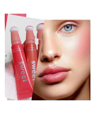 Cream blossom with sponge bright pink