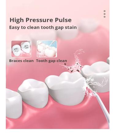 YUNCHi Electric Oral Irrigator 320ml Water Tank 3 Mode 6 Nozzles - Buy Online on GoSupps.com