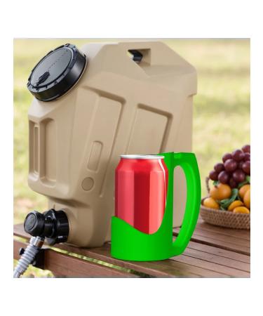 Holder 12OZ for energy of drinks with a 3D glass handle (green - Buy Online on GoSupps.com