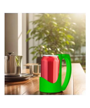 Holder 12OZ for energy of drinks with a 3D glass handle (green - Buy Online on GoSupps.com