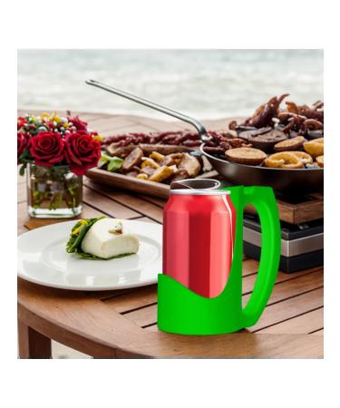 Holder 12OZ for energy of drinks with a 3D glass handle (green - Buy Online on GoSupps.com