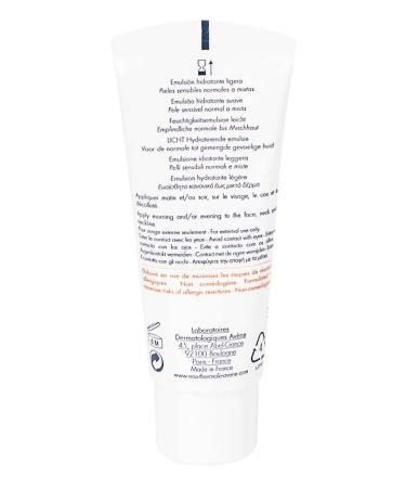 AVENE Moisturizing Emulsion Leger for the face 40 ml - Buy Online on GoSupps.com